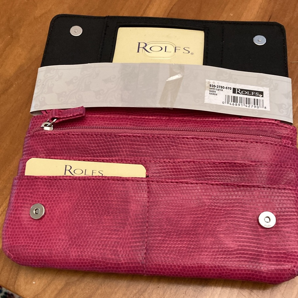 Rolfs Fuchsia Savvy Clutch with checkbook - Picture 4 of 8
